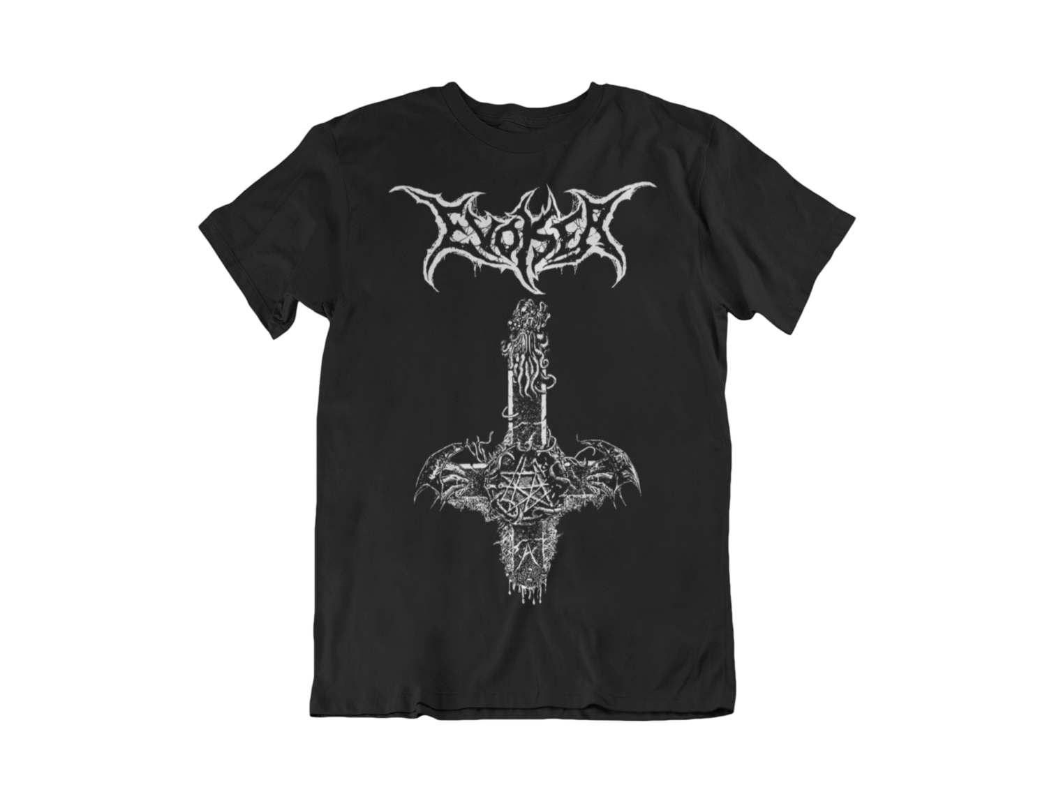 EVOKER T-SHIRT MAN BLOOD HARVEST RECORDS, Size: Small
