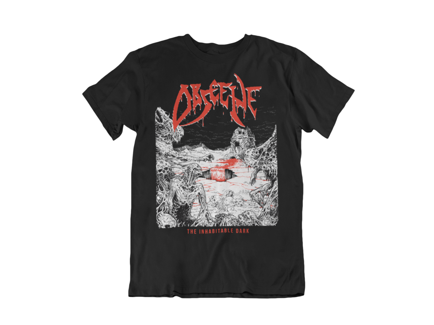 OBSCENE T-SHIRT MAN BLOOD HARVEST RECORDS, Size: Small