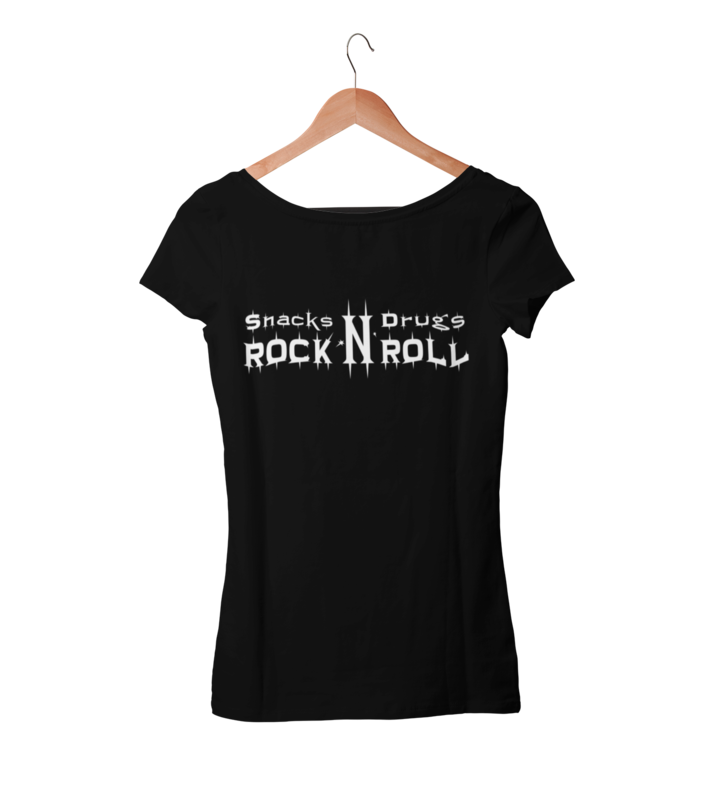 SNACKS DRUGS ROCK AND ROLL T-SHIRT WOMAN BY SUBCULTBILLY DESIGN