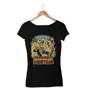 SUPPORT PSYCHOBILLY MEETING 2020 T-SHIRT WOMAN BY PASKAL