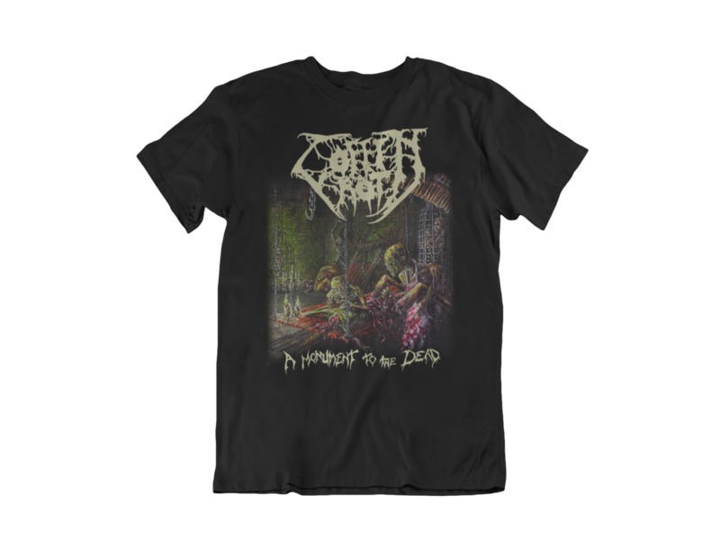 COFFIN ROT T-SHIRT MAN BLOOD HARVEST RECORDS