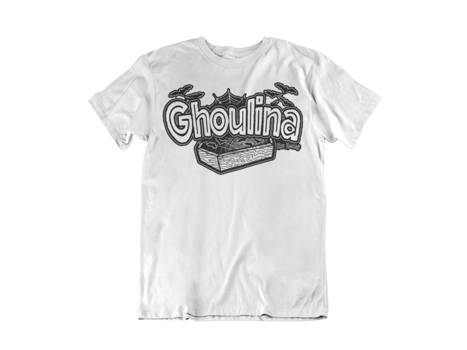 GHOULINA by MISS MOONAGE tshirt for MEN, Colour: WHITE, Size: Large