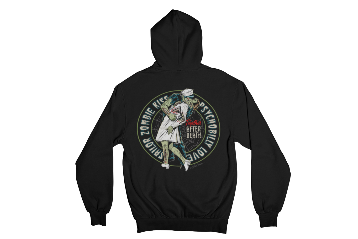 SAILOR ZOMBIE GIRL HOODIE ZIP for MEN by NANO BARBERO