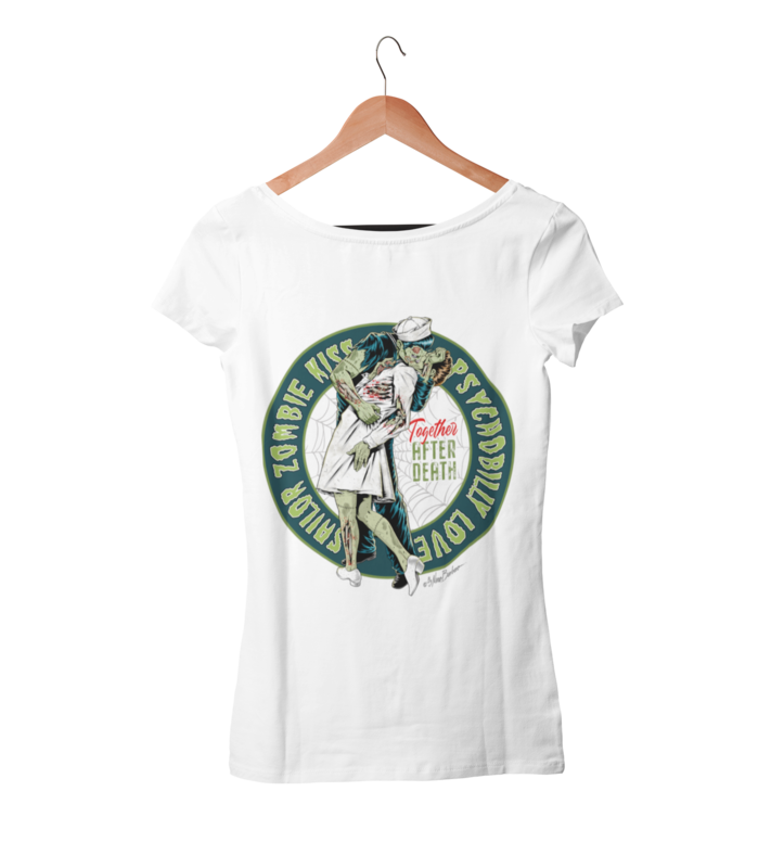 SAILOR ZOMBIE KISS T-SHIRT WOMAN by Nano Barbero