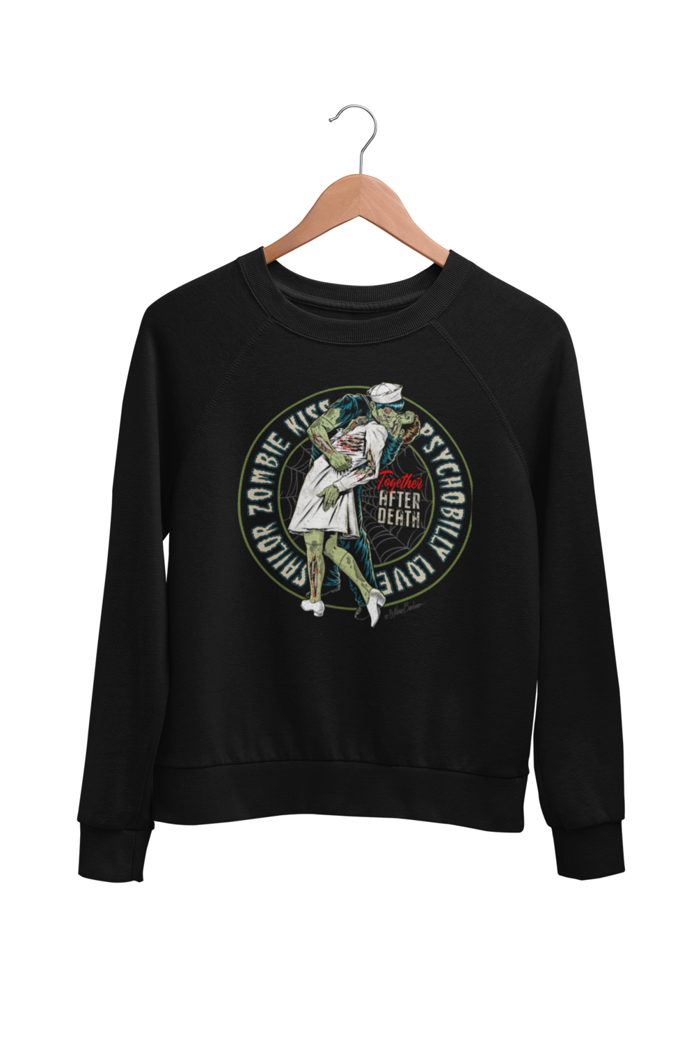 SAILOR ZOMBIE KISS SWEATSHIRT UNISEX BY NANO BARBERO