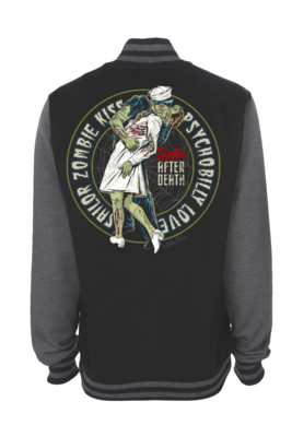 SAILOR ZOMBIE KISS VARSITY JACKET UNISEX BY NANO BARBERO