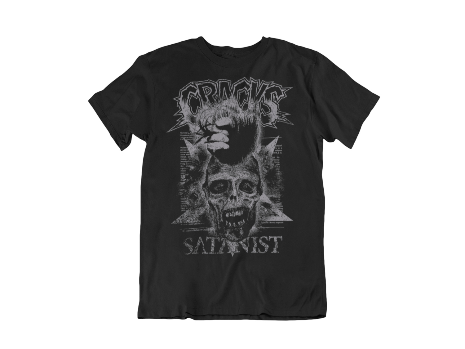 CRACKS &quot;Satanist&quot; tshirt for MEN