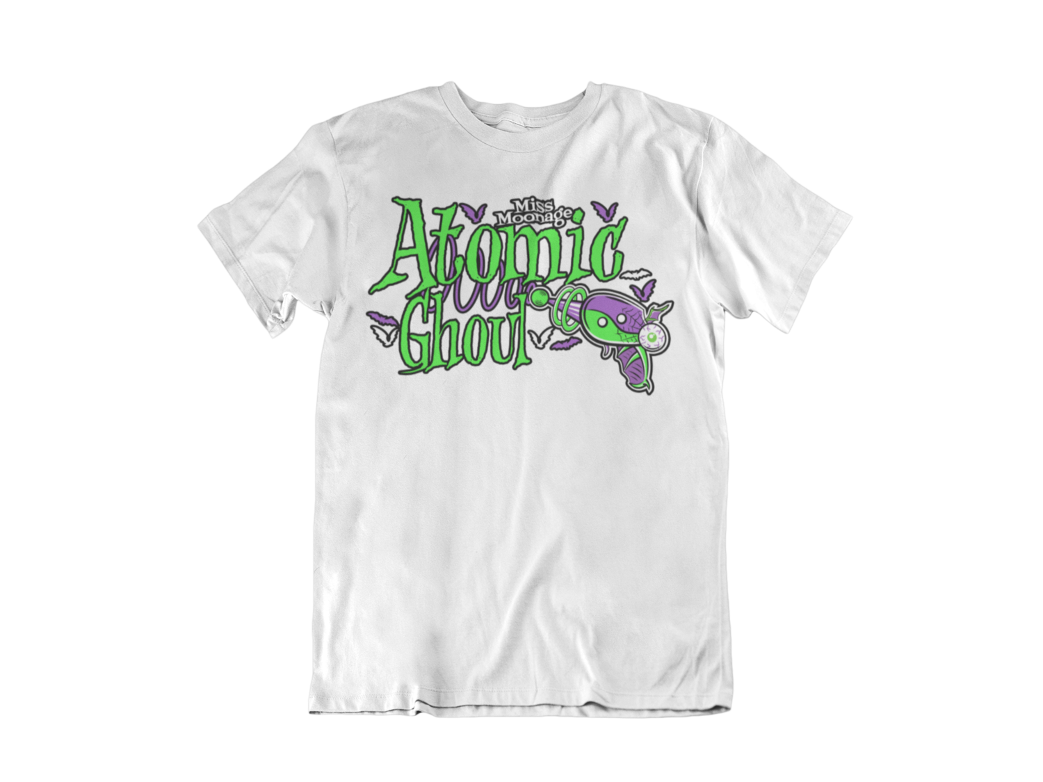 ATOMIC GHOUL by MISS MOONAGE tshirt for MEN, Colour: WHITE, Size: Large