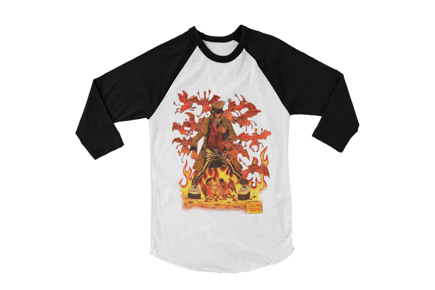 PINEDA AUTO STOP BASEBALL LONG SLEEVE By OSCAR HERTIN, Size: Small