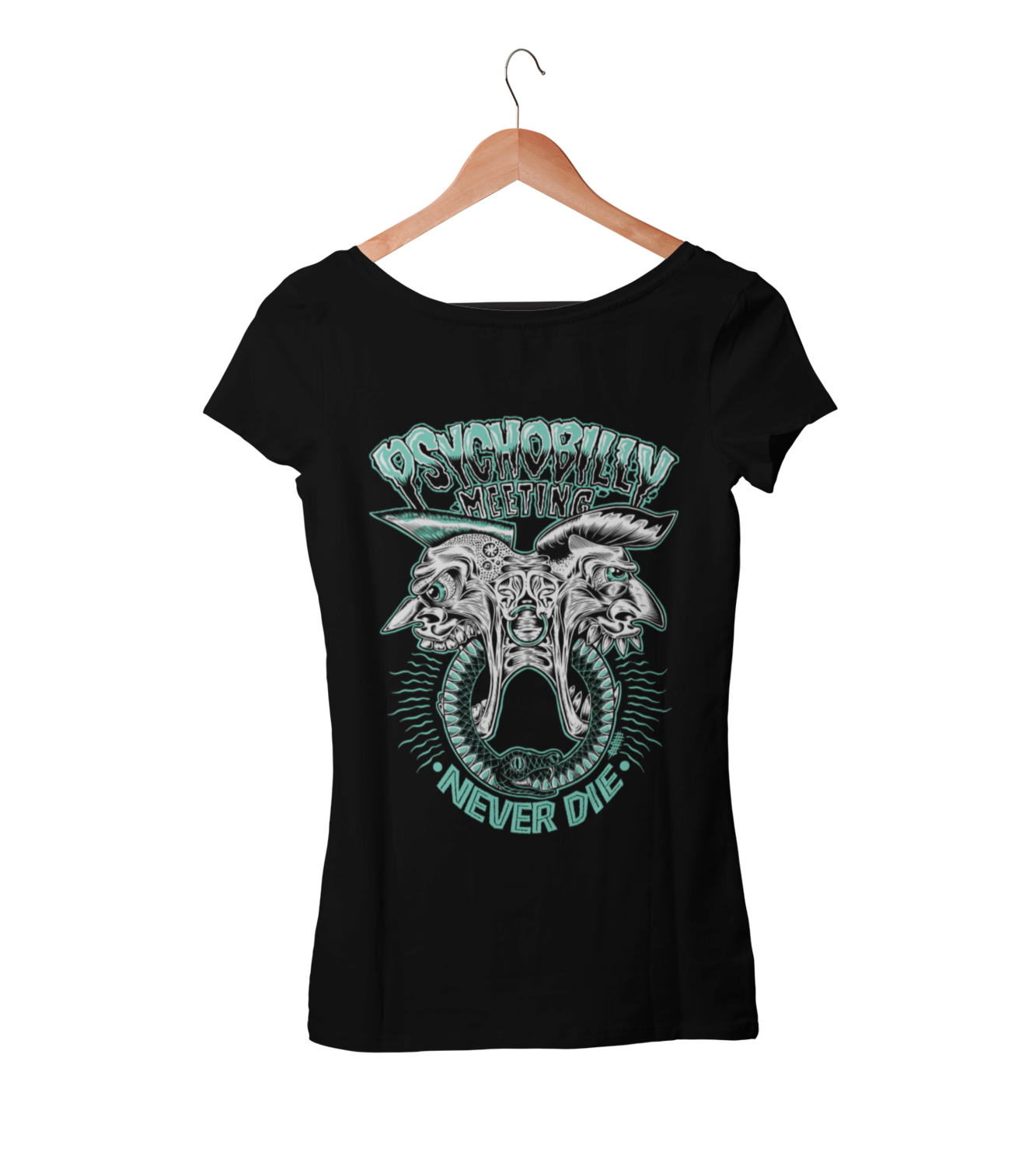 PSYCHOBILLY MEETING T-SHIRT WOMAN BY OLAFH, Size: Large