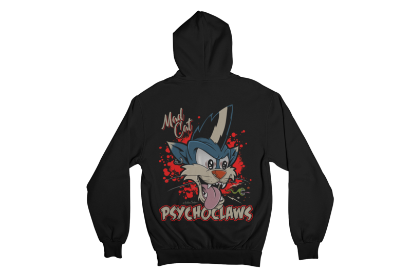 PSYCHO CLAWS HOODIE ZIP for MEN by NANO BARBERO