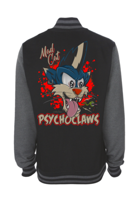 PSYCHO CLAWS VARSITY JACKET UNISEX BY NANO BARBERO