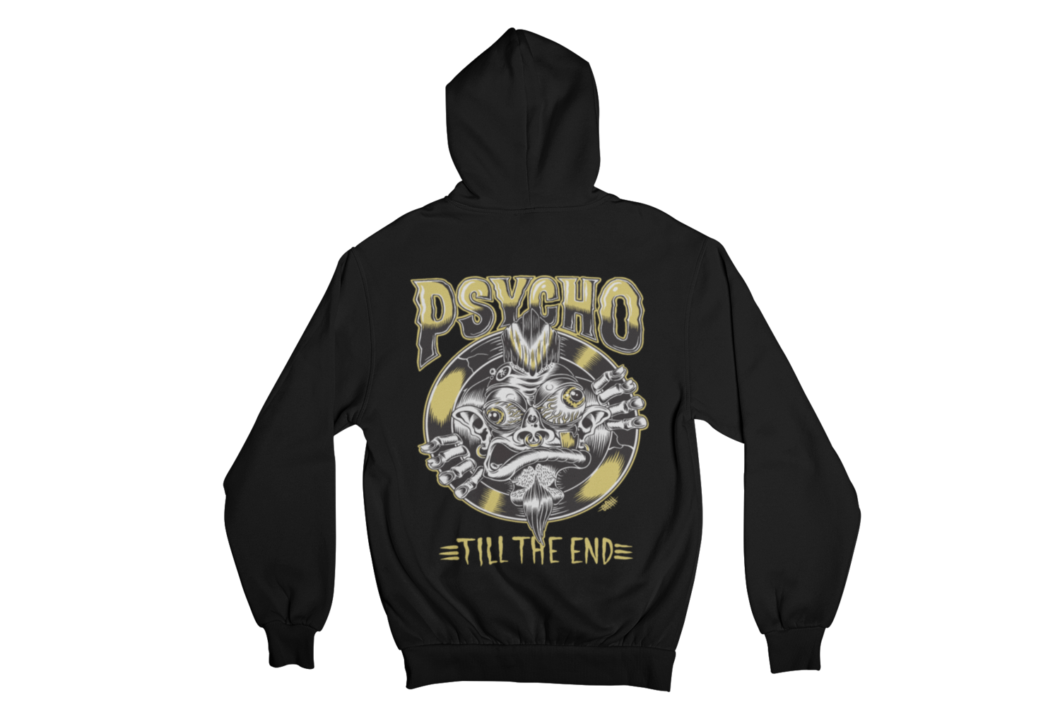 PSYCHO TILL THE END HOODIE ZIP for MEN by OLAFH ACE