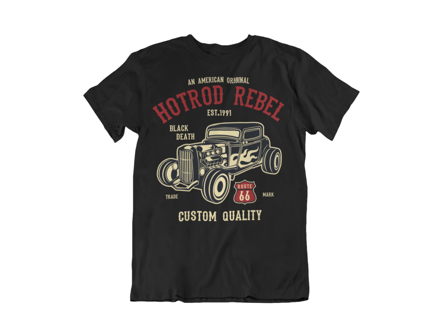 HOT ROD REBEL T-SHIRT FOR MEN, Size: Small