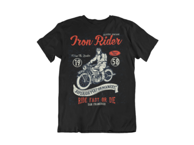IRON RIDER T-SHIRT FOR MEN