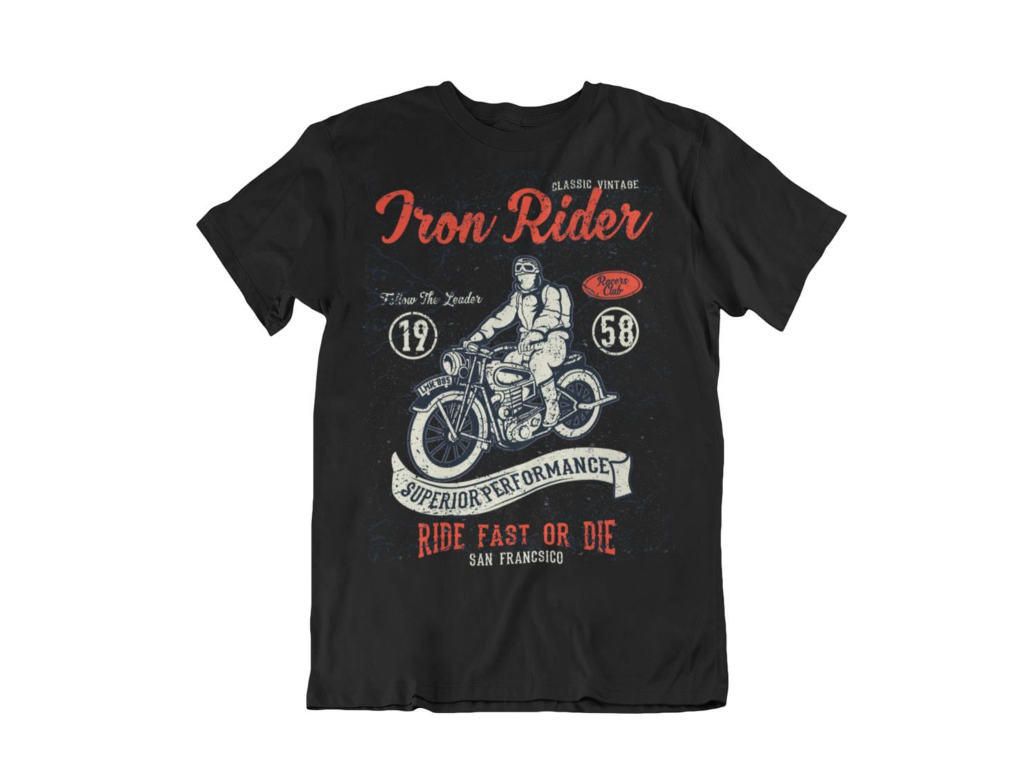 IRON RIDER T-SHIRT FOR MEN, Size: Small