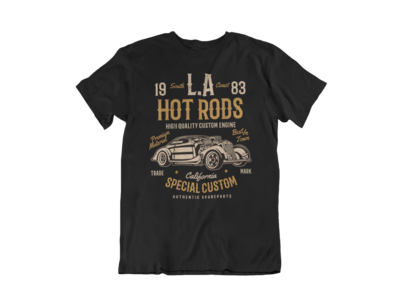 L.A HOT RODS T-SHIRT FOR MEN