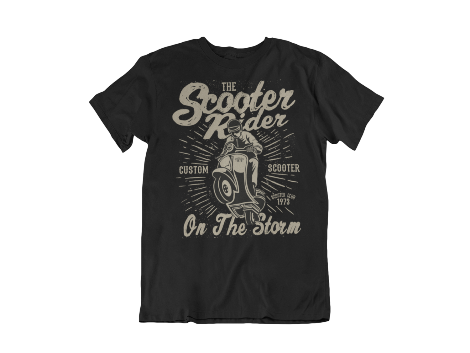 SCOOTER RIDER T-SHIRT FOR MEN, Size: Small