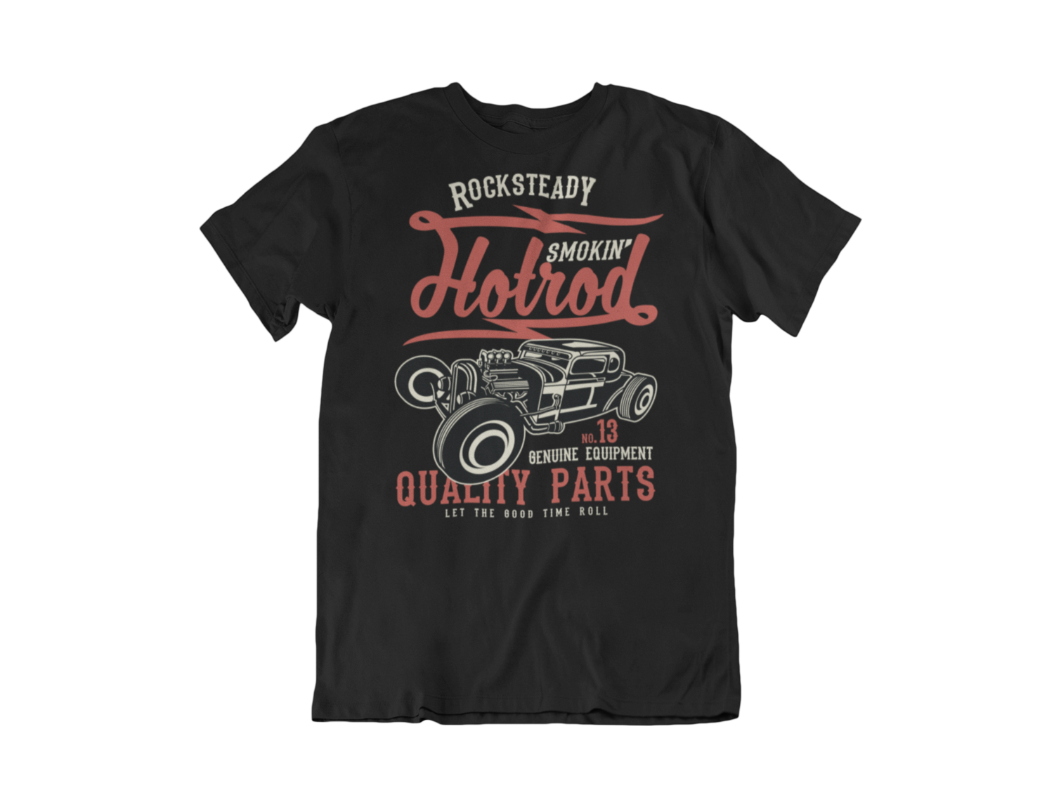 SMOOKIN HOT ROD T-SHIRT FOR MEN, Size: Small