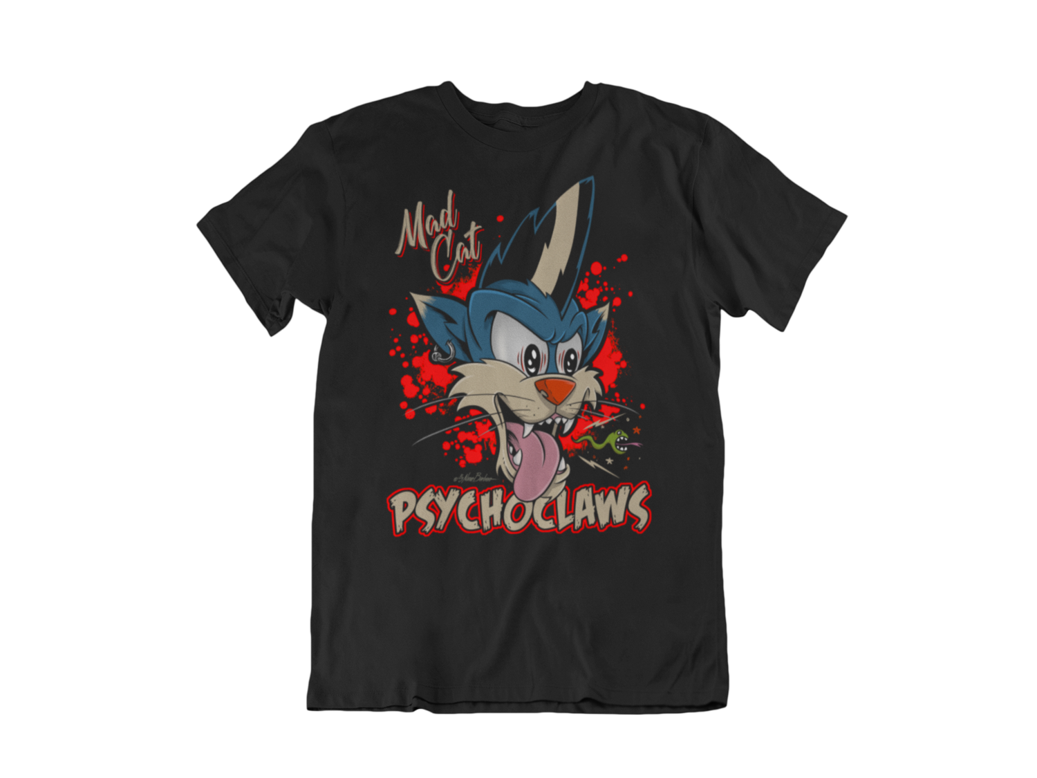 PSYCHO CLAWS T-SHIRT WOMAN by NANO BARBERO, Size: Large