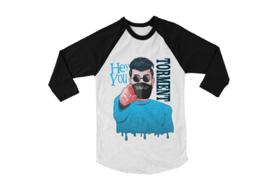 TORMENT &quot;HEY YOU - MASK&quot; BASEBALL LONG SLEEVE UNISEX