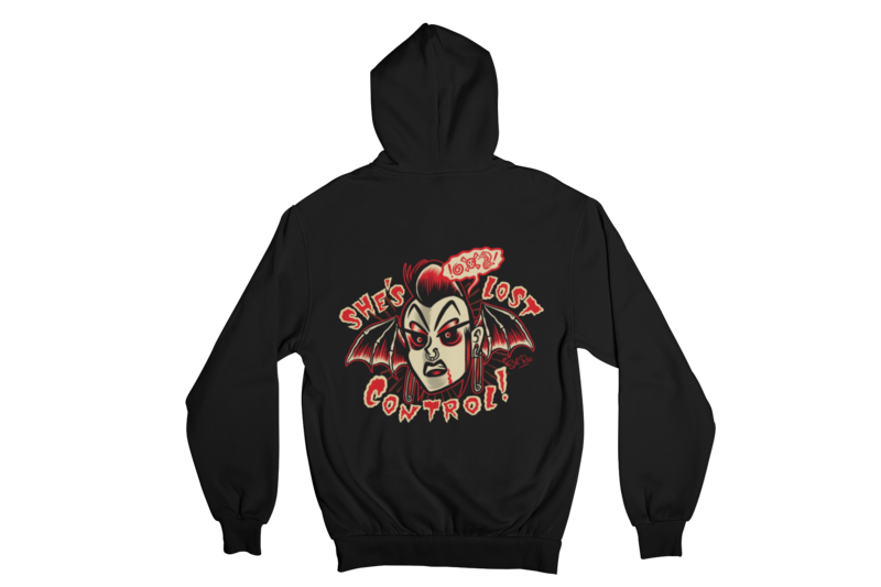 SHE´S LOST CONTROL HOODIE ZIP for MEN by SOL RAC