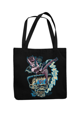 GET AWAY OF MY BRAIN Cotton Bag  logo design SOL RAC