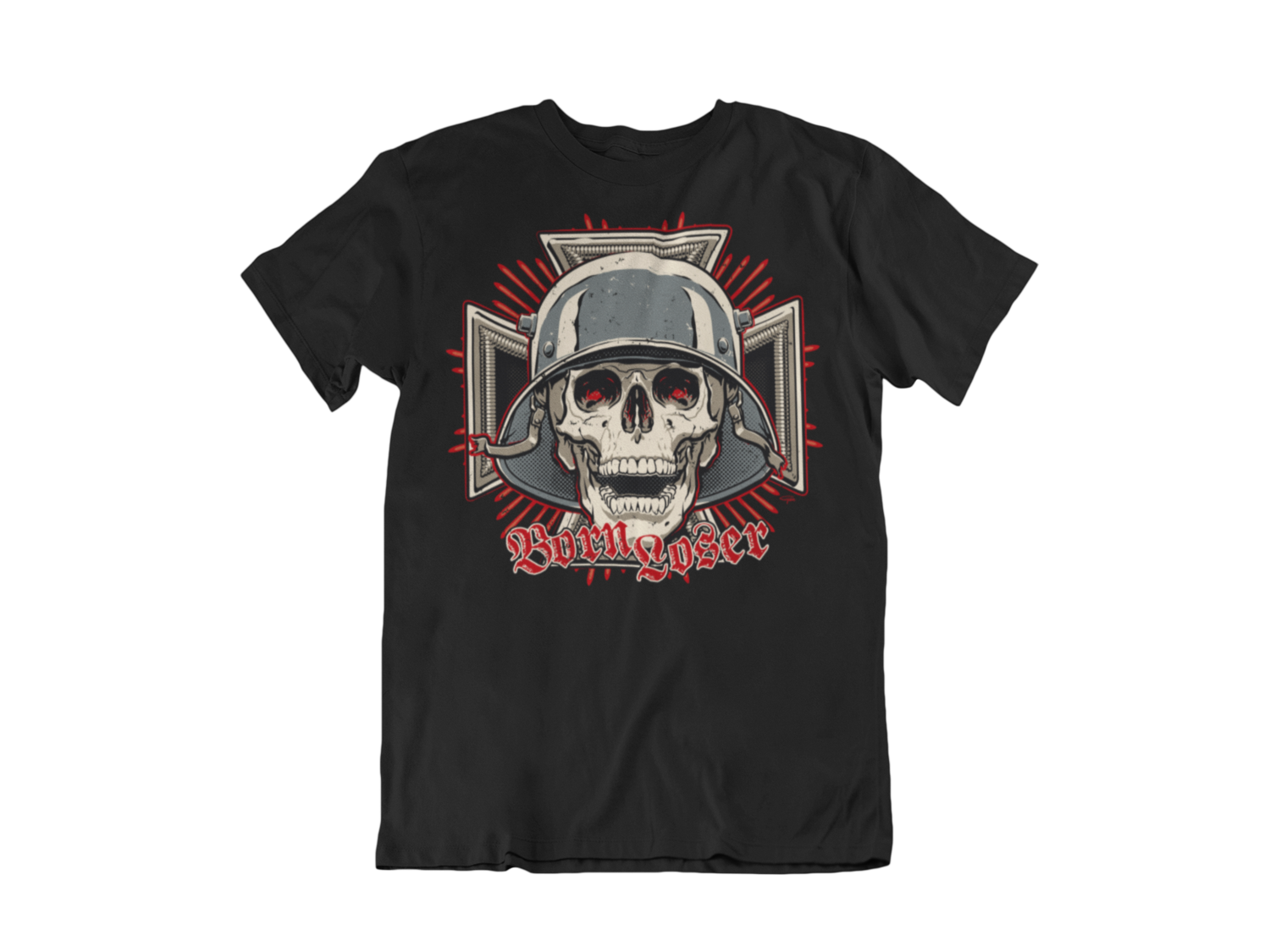BORN LOSER T-SHIRT MAN BY Ger &quot;Dutch Courage&quot; Peters artwork