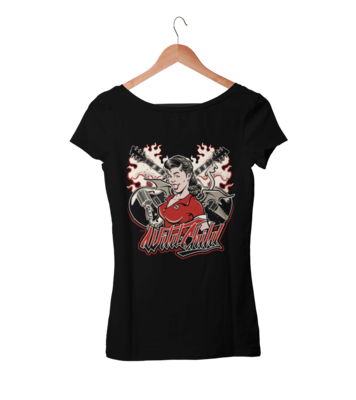 DEVIL GIRL T-SHIRT WOMAN by Ger "Dutch Courage" Peters artwork