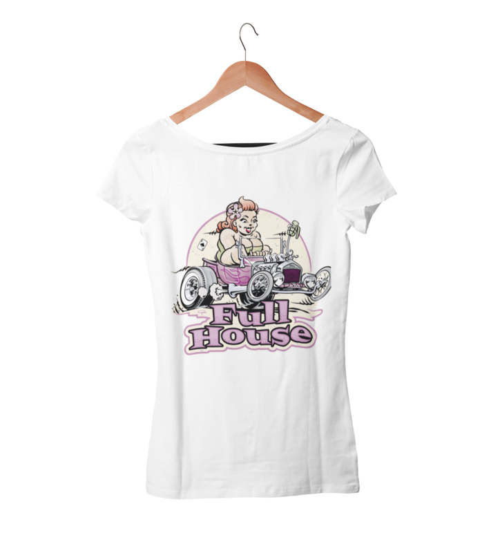 FULL HOUSE T-SHIRT WOMAN by Ger "Dutch Courage" Peters artwork