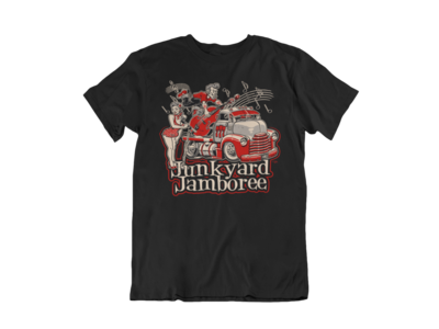 JUNKYARD JAMBOREE ROCKABELLA T-SHIRT MAN BY Ger &quot;Dutch Courage&quot; Peters artwork