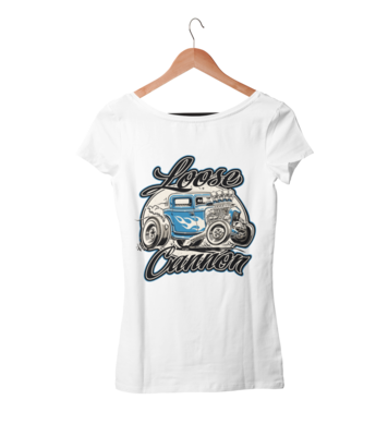 LOOSE CANNON T-SHIRT WOMAN by Ger &quot;Dutch Courage&quot; Peters artwork
