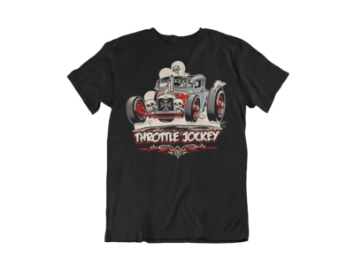 ROCKABILLY RAT ROD T-SHIRT MAN BY Ger &quot;Dutch Courage&quot; Peters artwork