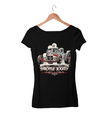 ROCKABILLY RAT ROD T-SHIRT WOMAN by Ger &quot;Dutch Courage&quot; Peters artwork