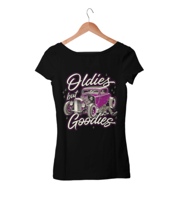 OLDIES BUT GOODIES T-SHIRT WOMAN by Ger "Dutch Courage" Peters artwork
