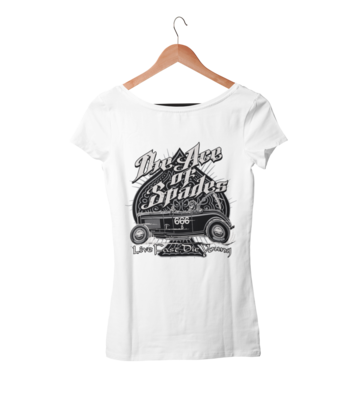 THE ACE OF SPADES T-SHIRT WOMAN by Ger &quot;Dutch Courage&quot; Peters artwork