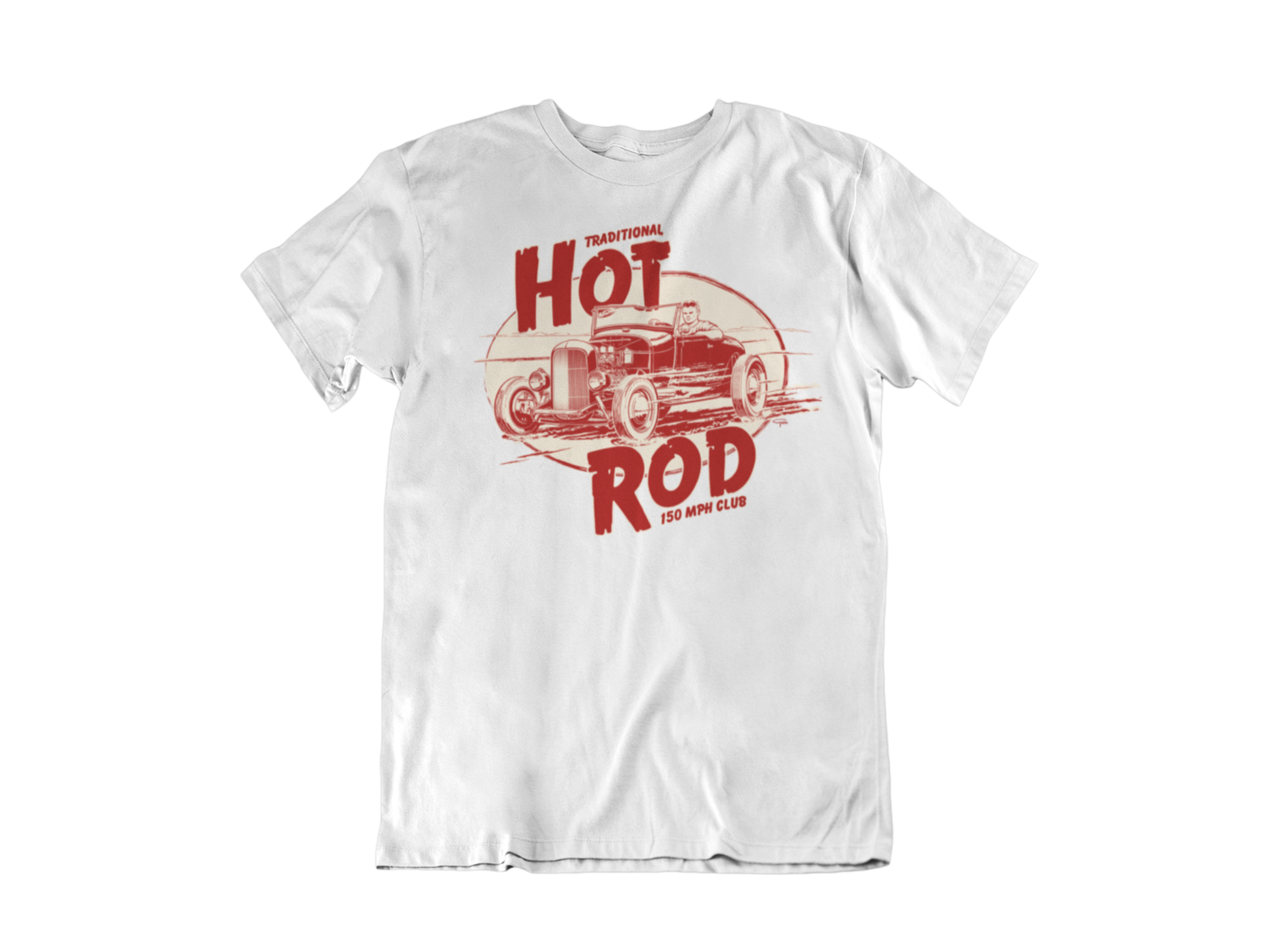 TRADITIONAL HOT ROD T-SHIRT MAN BY Ger "Dutch Courage" Peters artwork