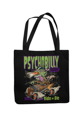 Cotton Bag Psychobilly Rodder design by NANO BARBERO