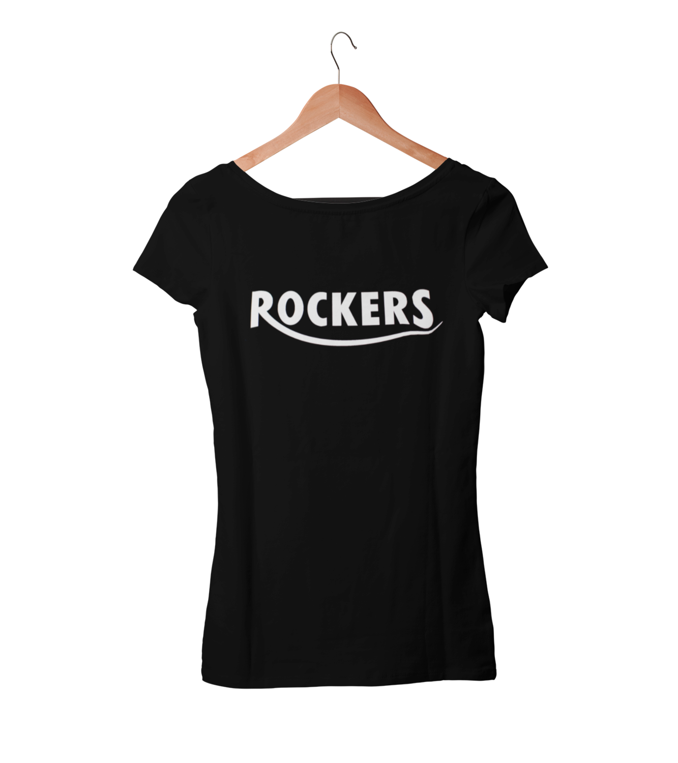 ROCKERS LOGO T-SHIRT WOMAN, Colour: BLACK, Size: Large