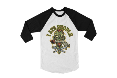 I ATE PEOPLE BASEBALL LONG SLEEVE By PASKAL UNISEX