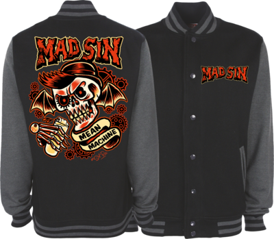 MAD SIN &quot;MEAN MACHINE VARSITY JACKET UNISEX  by SOL RAC
