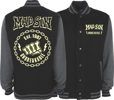 MAD SIN &quot;UNBREAKABLE&quot; VARSITY JACKET UNISEX  by SOL RAC