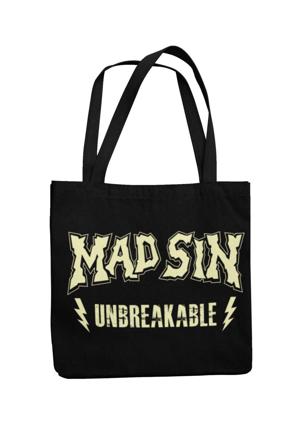 MAD SIN Cotton Bag  Unbreakable, Colour: Black