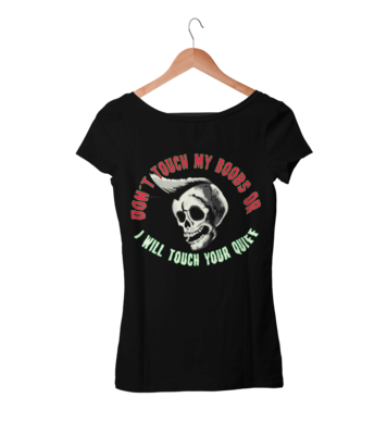 DON´T TOUCH MY BOOBS T-SHIRT WOMAN