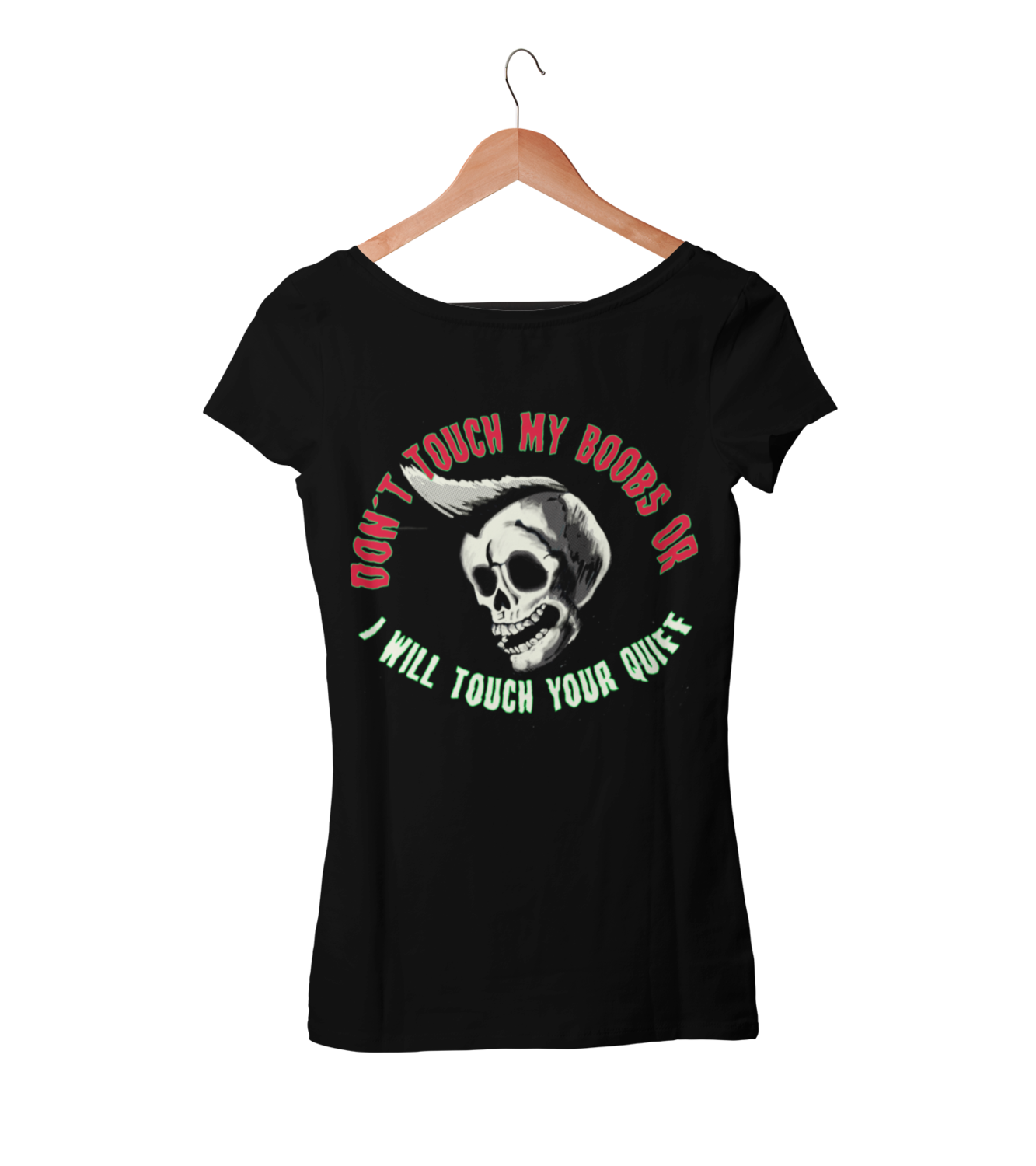 DON´T TOUCH MY BOOBS T-SHIRT WOMAN, Size: Large