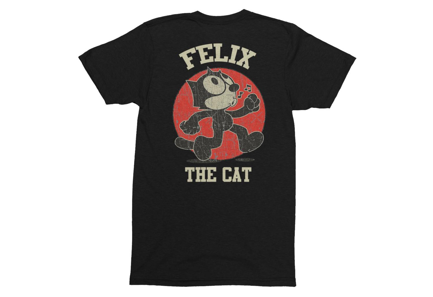FELIX THE CAT T-SHIRT MAN, Colour: BLACK, Size: Large
