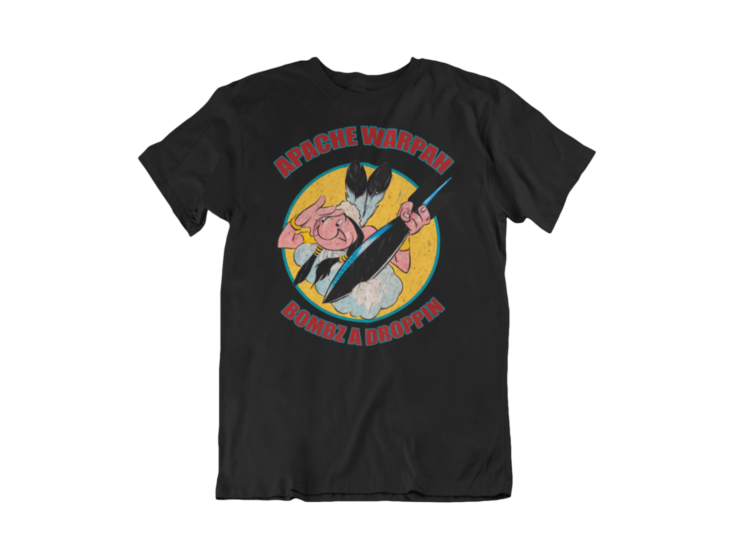 APACHE WARPATH T-SHIRT MAN, Colour: BLACK, Size: Large