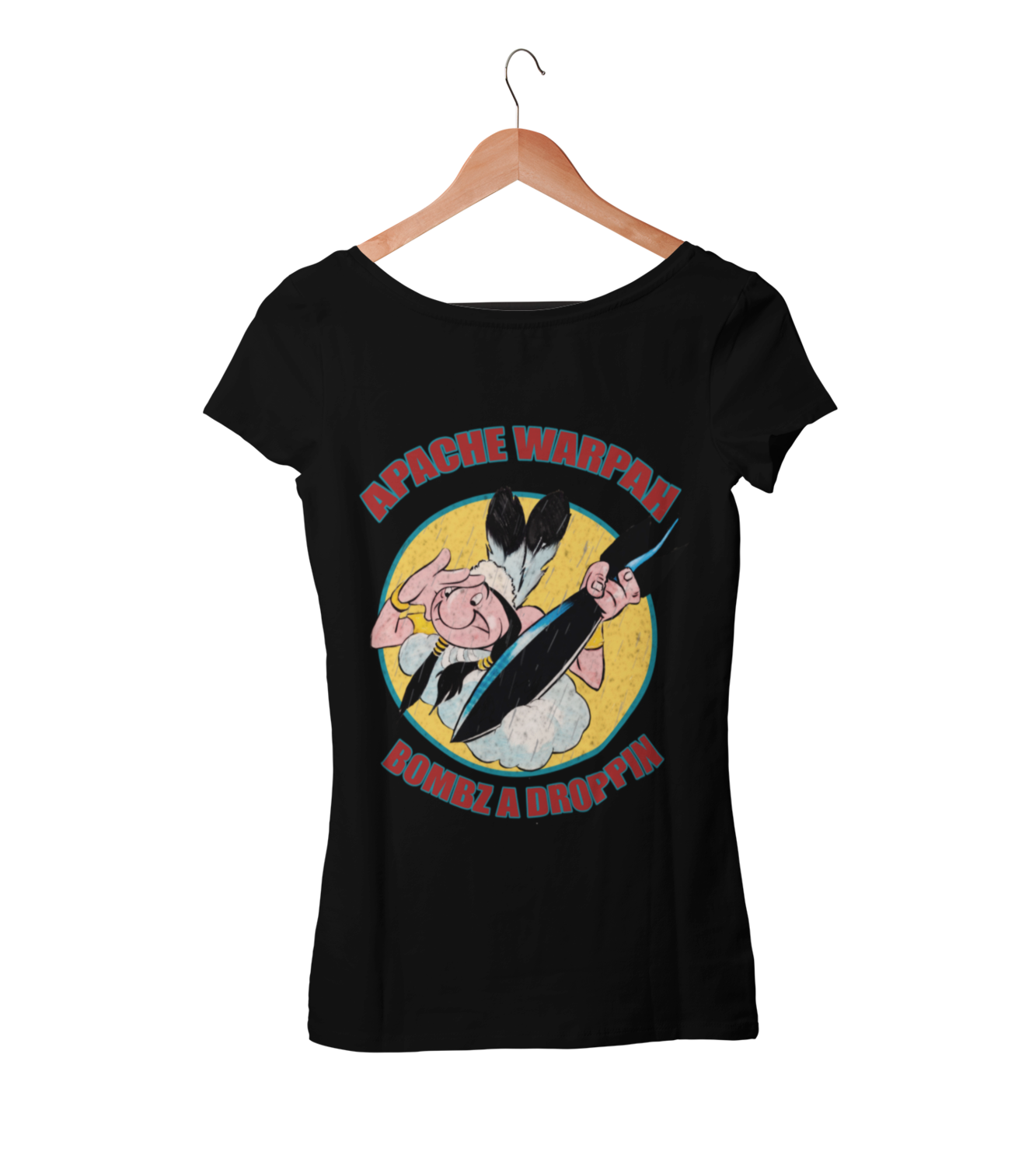 APACHE WARPATH T-SHIRT WOMAN, Colour: BLACK, Size: Large