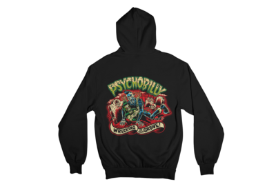 PSYCHOBILLY WRECKING ON YOUR GRAVE HOODIE ZIP for WOMEN by SOL RAC