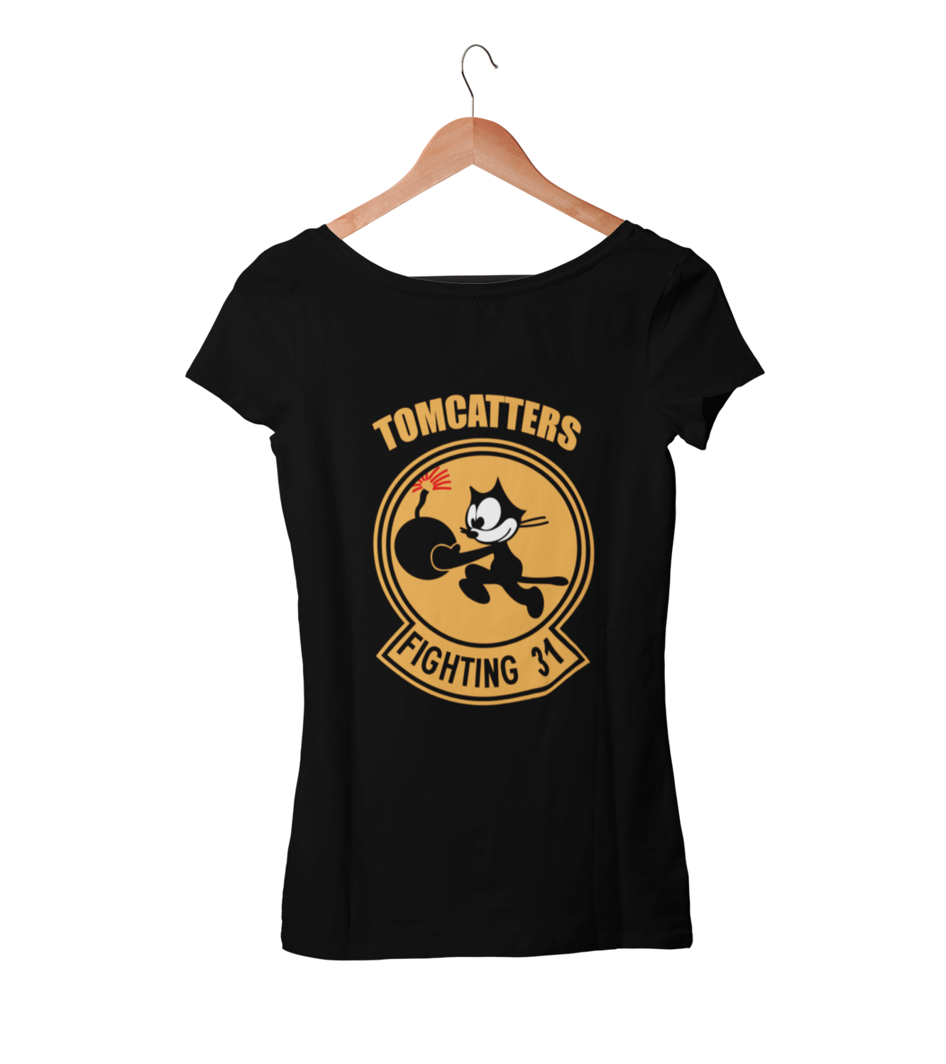 TOMCATTERS T-SHIRT WOMAN, Colour: BLACK, Size: Large